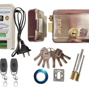 JKPlus Electronic Door Lock with 3 Black Remote