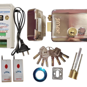 JKPlus Electronic Door Lock with 3 white Remote